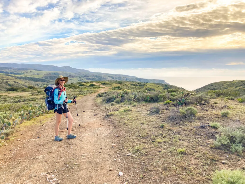 Backpacking on Catalina Island.