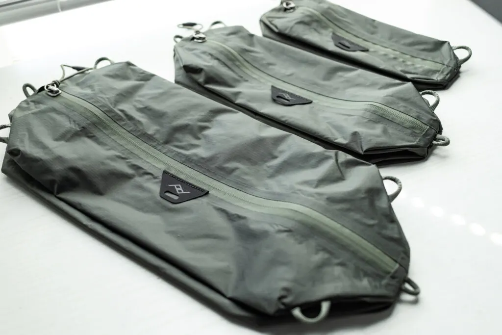 Peak Design ultralight packing cubes.