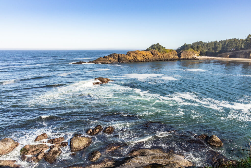 A rocky cove just south of Depoe Bay, Oregon.