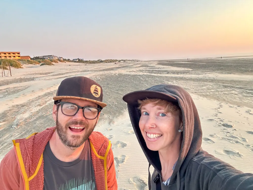 Smiling on Haceta Beach in Florence, OR.