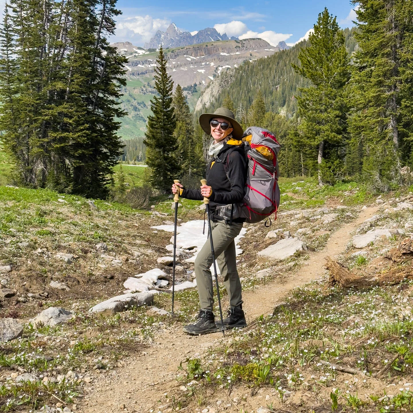 Backpacking in the Tetons.