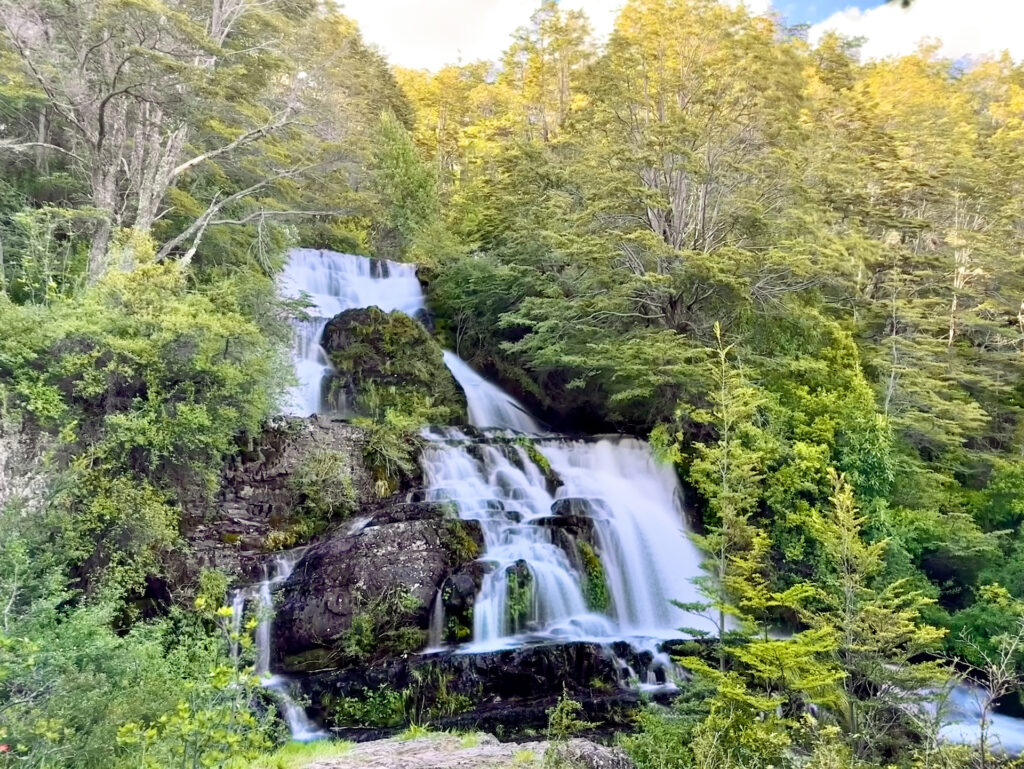 A waterfall in Patagonia.