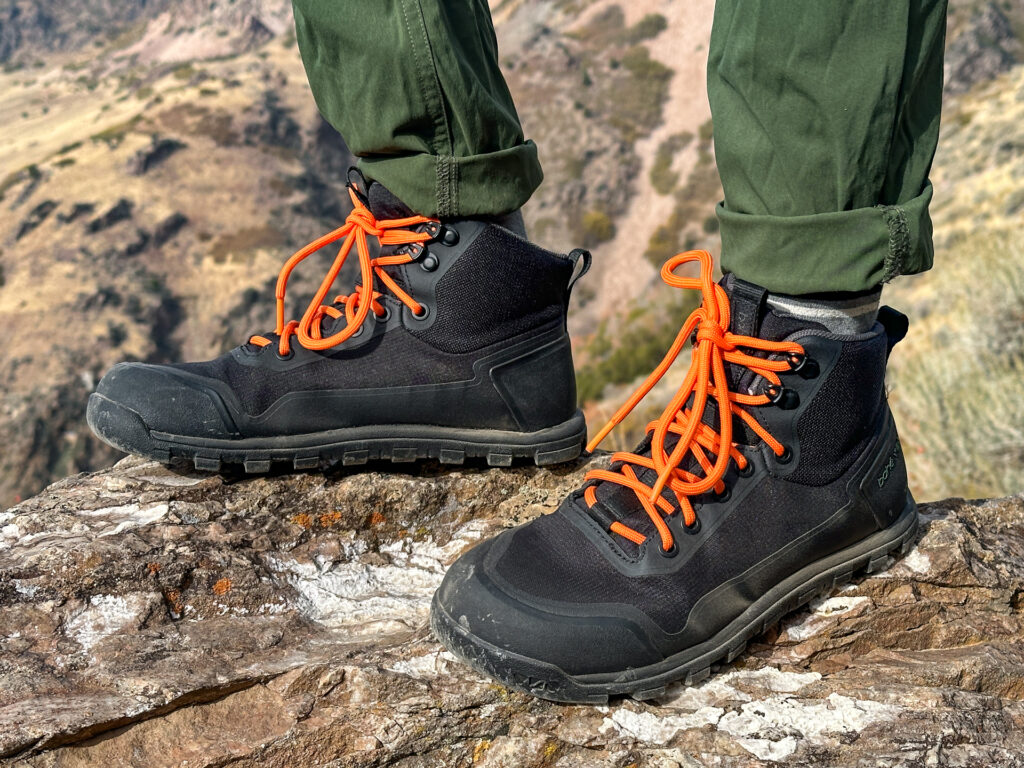 Zero drop waterproof hiking boots: Bahe barefoot grounding boots.