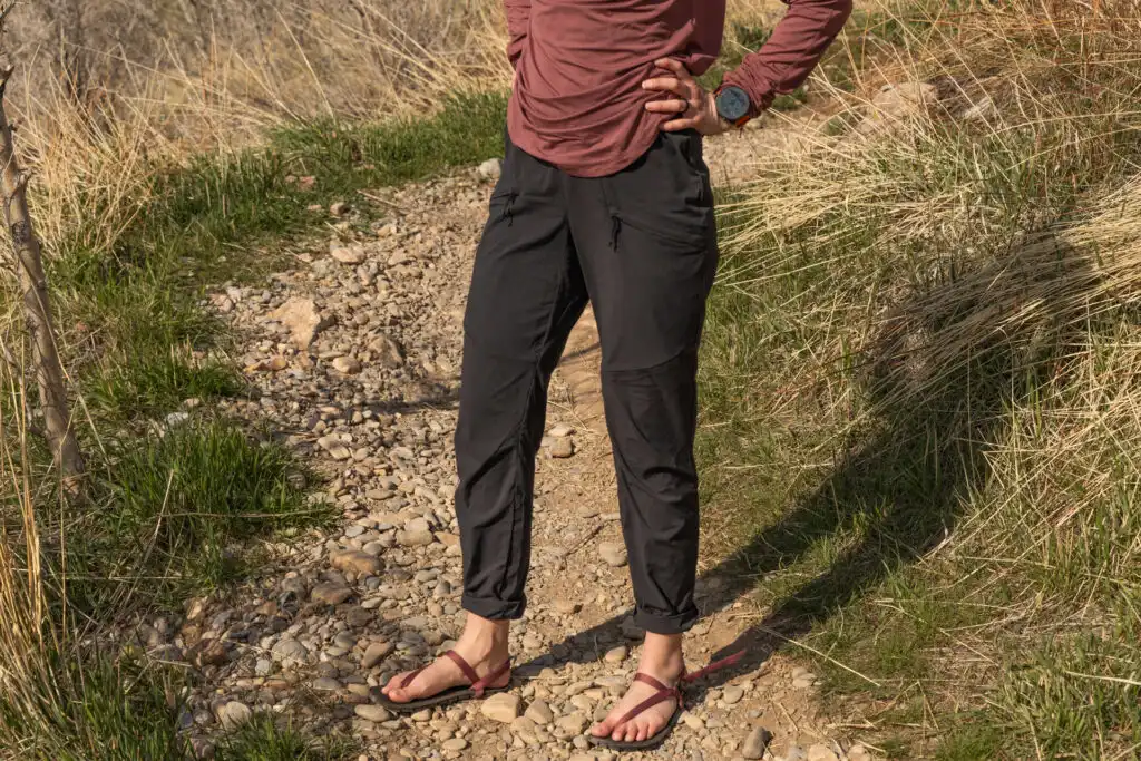 The Helly Hansen Vinda Light Tur Pants in black.