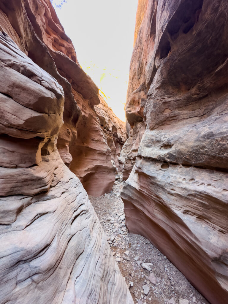 A view of the slot canyons in the San Rafael Swell.