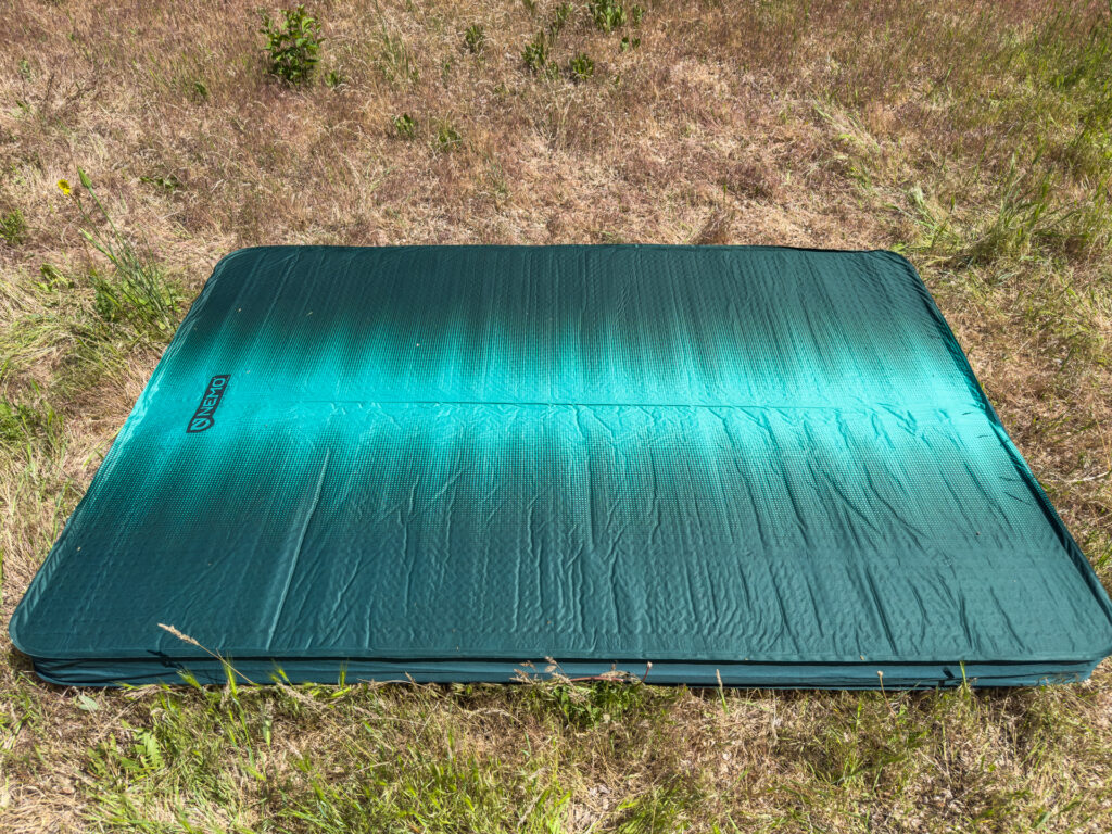 The Nemo Roamer Double sleeping pad inflated.