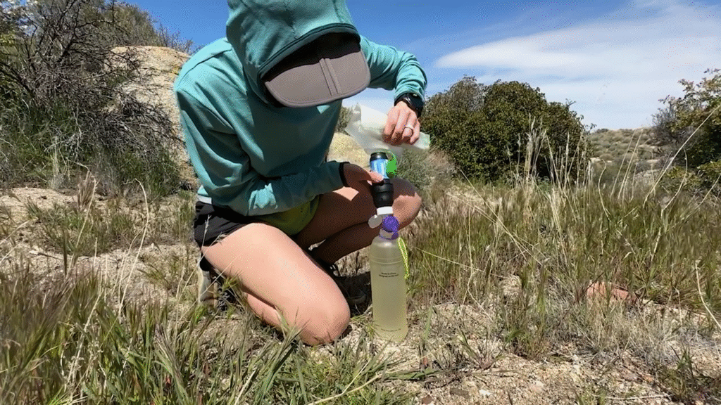 Sawyer Squeeze Filter Being Used in the Wild