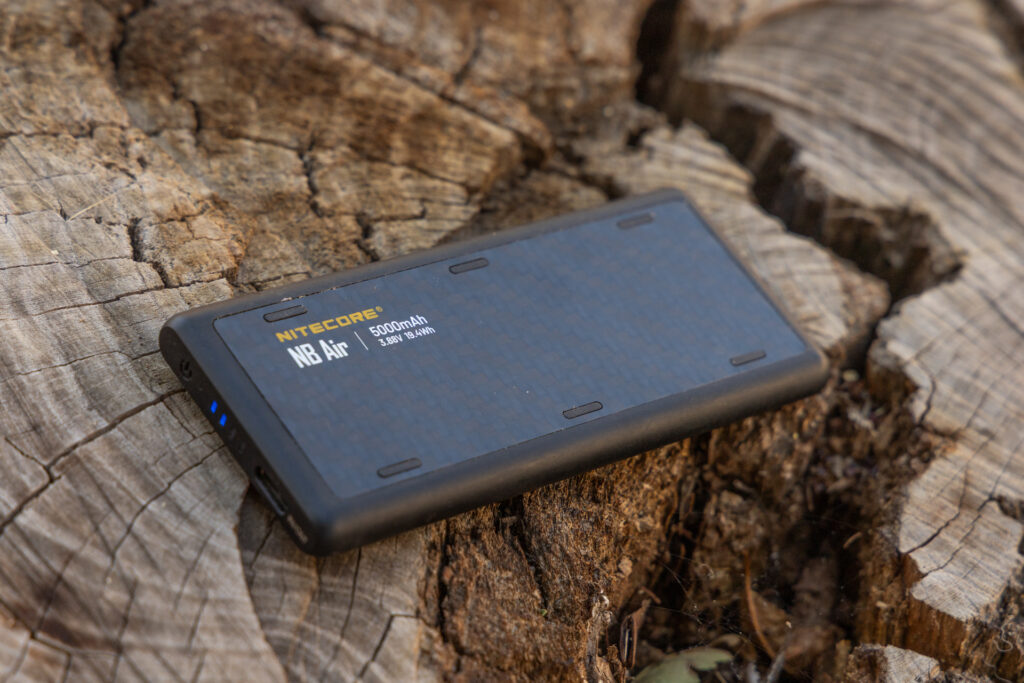 The Nitecore NB Air 5,000 UL power bank.