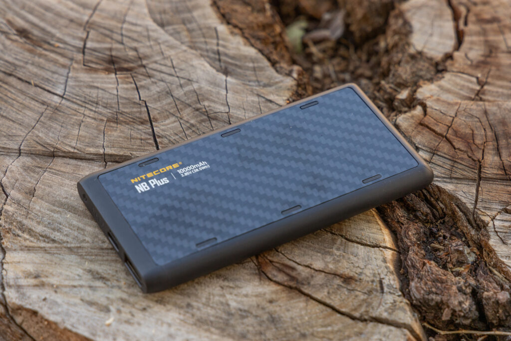 The Nitecore NB Plus 10,000 UL power bank.