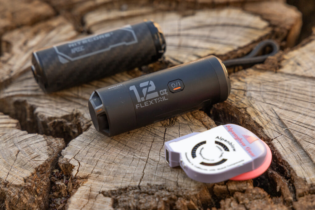 Ultralight pad pumps lined up.