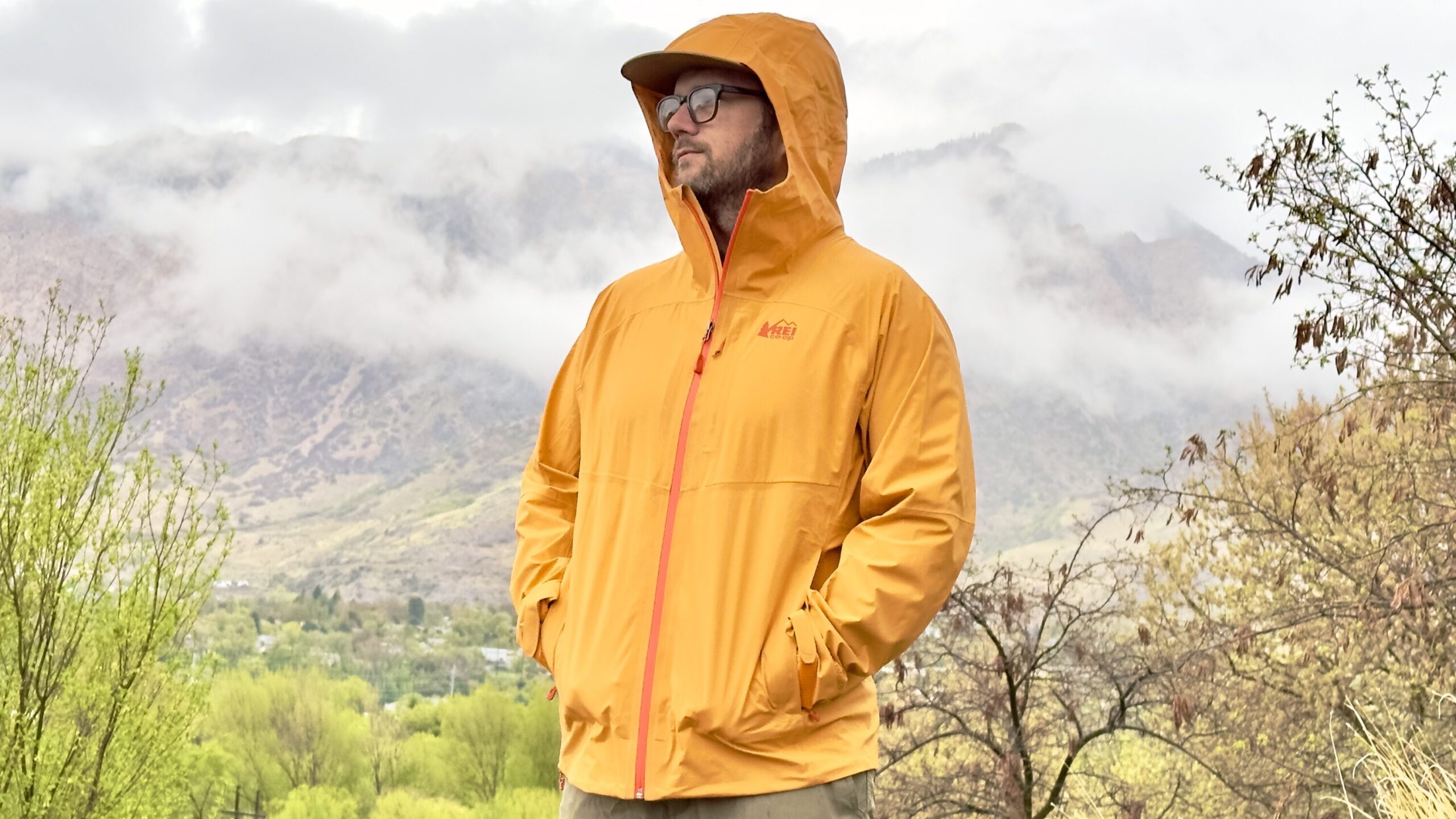 The REI XeroCloud Rain Jacket.