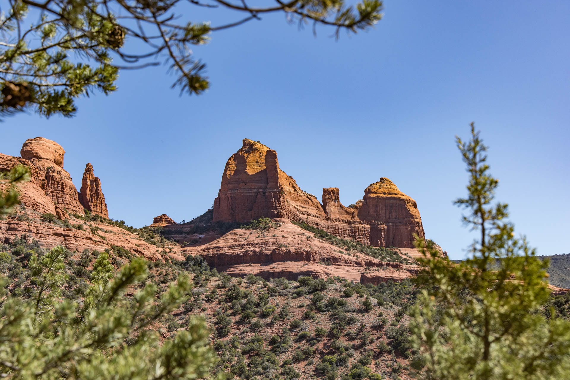 Rock formations in Sedona, Arizona.