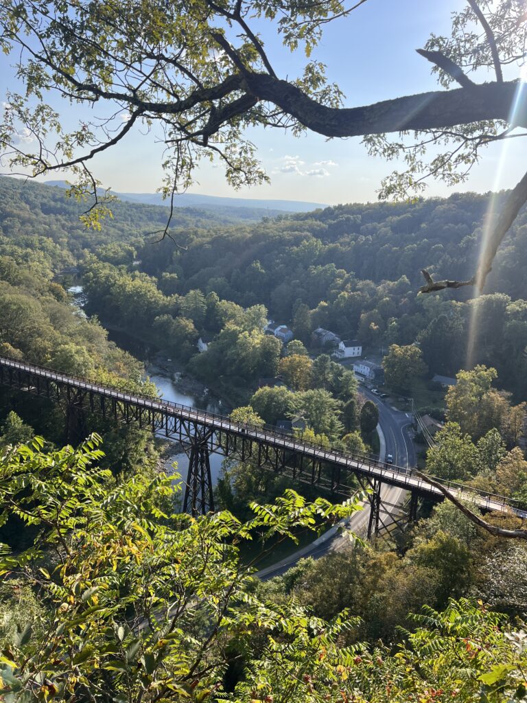 A view along Joppenbergh Mountain Loop: hikes near NYC.