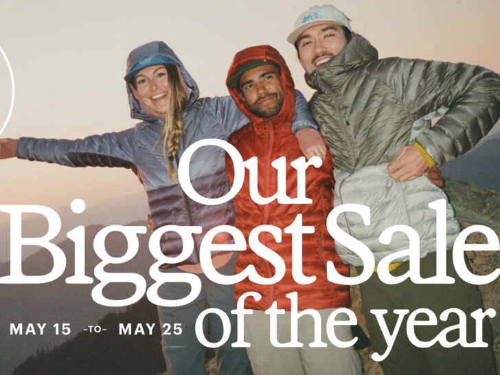 REI Anniversary Sale banner.